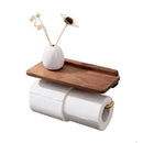 Axya Wall-mounted Brass Toilet Paper Towel Holder Rack