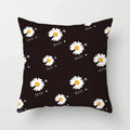 Nordic Daisy Print Pillow Cover by Axyaa - Modern Floral Cushion for Living Room