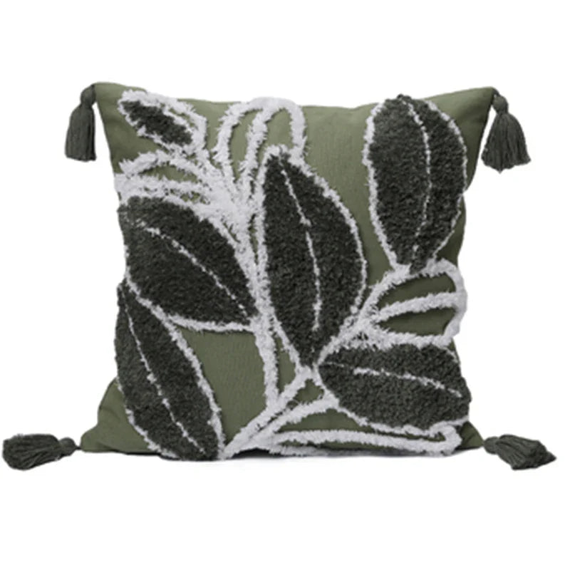 Axyaa Plush Nordic Cushion Cover for Home Sofa Decor 45*45 Pillowcase
