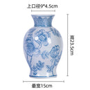 Axyaa Blue and White Ceramic Vase Pendant Wall Mounted Decorative Hydroponic Dried Flower Ornament