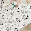 Axyaa Cartoon Milk Fleece Lamb Blanket - Spring/Autumn Season Sofa Nap Blanket