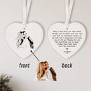 Axyaa Personalized Ceramic Photo Engraved Heartfelt Keepsake Gift