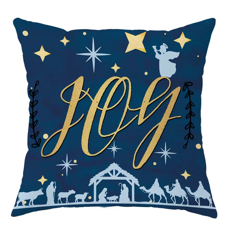 Axyaa Christmas Pillowcase Set for Living Room Sofa and Bedroom Decoration