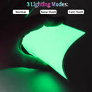 Axyaa 10x10cm EL Panel Light: 3 Modes - Stay on/Slow Flash/Fast Flash for Cosplay & E-sports