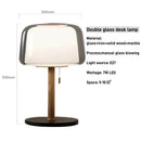 Axyaa Glass Floor Lamp: Modern Simple LED Reading Desk Lamp for Living Room or Bedroom