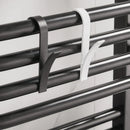 Axyaa Towel Holder Heated Radiator Rail Hooks; Home Cabinet Coat Scarf Hanger Rack