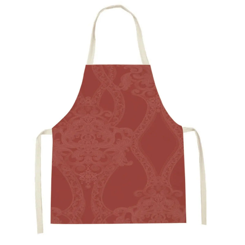 Axyaa Red Flower Kitchen Apron for Adults and Kids