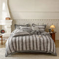 Axyaa Winter Zebra Flower Velvet Bedding Set 5D Print Quilt Cover Pillowcase