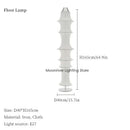 Axyaa Wabi Sabi Cloth Ceiling Lamp living room bedroom chandelier loft home decoration