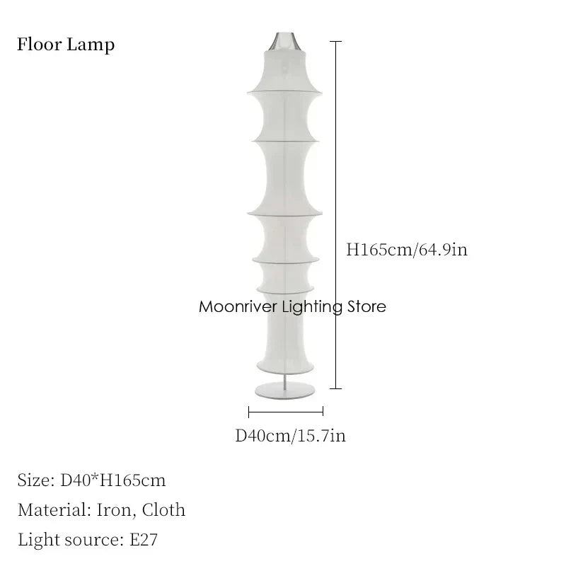 Axyaa Wabi Sabi Cloth Ceiling Lamp living room bedroom chandelier loft home decoration