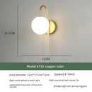 Axyaa Modern Glass Wall Sconce Bedside Lamp for Bedroom, Living Room & Staircase