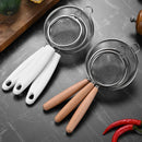 Axyaa Stainless Steel Mesh Filter with Wooden Handle - Kitchen Baking Essentials