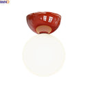 Axyaa Iron Glass LED Ceiling Light Modern Lamparas for Home Decor