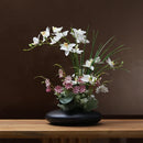 Axyaa Dove Orchid Vase: Ceramic Flower Arrangement Ornaments for Home Office Decor