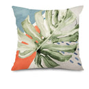 Tropical Leaf Geometric Pattern Cushion Cover - Axyaa Decor for Sofa, Bedroom, Car