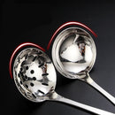 Axyaa Stainless Steel Long Handle Soup Spoon Colander for Hot Pot Kitchen Utensil