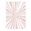 Axyaa Cartoon Sun Rainbow Canvas Painting Poster Collection for Girls Room Decor
