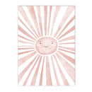 Axyaa Cartoon Sun Rainbow Canvas Painting Poster Collection for Girls Room Decor