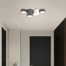 Axyaa Nordic Minimalist LED Ceiling Lamp Black White Cylinder Lighting Fixtures