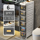 Axyaa Slim Storage Cabinet: Multi-Layer Side Rack & Organizer for Narrow Spaces