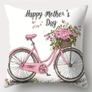 Axyaa Mother's Day Pillowcase Set, Flower Design, 17.7" Single-sided Print, Sofa Waist Cushion