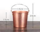 Axya Stainless Steel Bar Ice Bucket with Two Handles - Club Bar Supplies