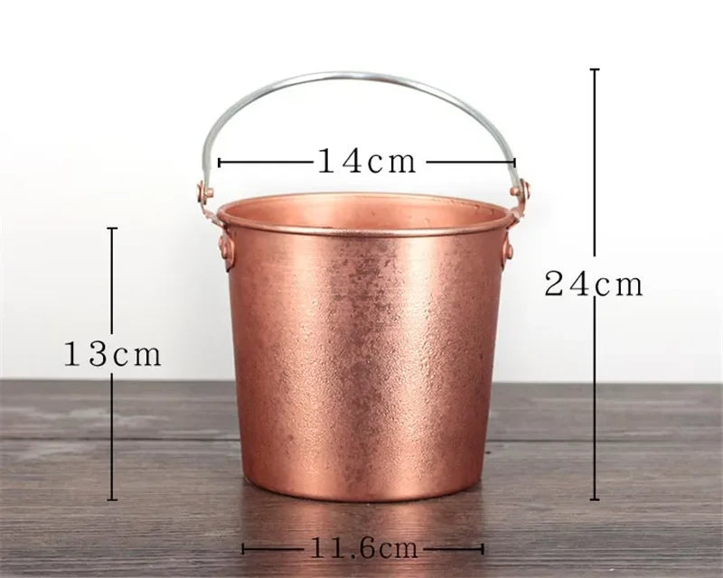 Axya Stainless Steel Bar Ice Bucket with Two Handles - Club Bar Supplies