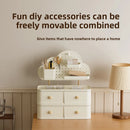 Axyaa Desktop Organizer Rack: Cloud Hole Board Stationery Storage Box for Efficient Desk Organization