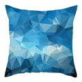 Geometric Blue Patterned Digital Print Pillow Covers by Axyaa: Sofa, Bedroom, Car Decor