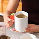 Axyaa Camellia Flower Tea Cup Ceramic Mug Lemon Strawberry Breakfast Coffee Cup