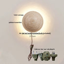 Axyaa Wood Canopy Wall Sconce Bedroom Lamp Japan Style LED Bedside Light