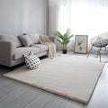 Luxurious Faux Rabbit Fur Rug by Axyaa: Cozy Living Room Bedroom Decor & Play Mat