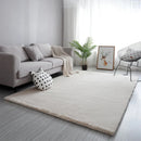 Luxurious Faux Rabbit Fur Rug by Axyaa: Cozy Living Room Bedroom Decor & Play Mat