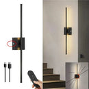 Axyaa LED Makeup Wall Lamp Black Gold Remote Control Indoor Lights