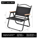 Axyaa Portable Beach Chair: Foldable Carbon Steel Outdoor Camping Stool