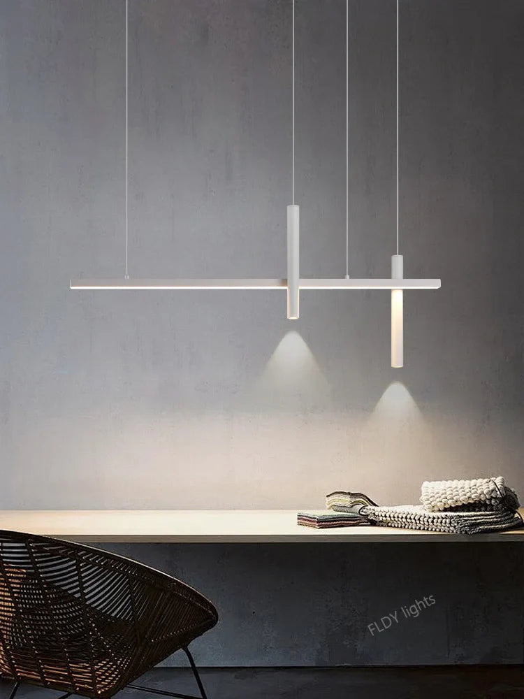 Axyaa Black LED Pendant Lights for Kitchen Dining and Living Room