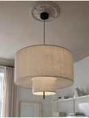 Axyaa Nordic Minimalist Fabric Chandelier Pendant Lamp for Living Room Dining Bar
