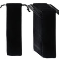 Axyaa Reusable Straw Storage Bundle Velvet Drawstring Pouch Organizer Bag