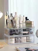 Axyaa Cosmetic Storage Box with Large Capacity Drawers for Beauty and Makeup Organization.