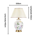 Axyaa Ceramic Bird Flower Table Lamp for Bedroom Study Reading Night Light