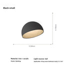 Axyaa Wood Grain LED Ceiling Light with Remote Control - Modern Minimalist Flush Mount Lamp