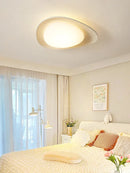 Axya Full Spectrum Ceiling Light for Children's Bedroom, Cream Resin, Pebble Style