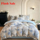 Axyaa Milk Fleece High Gram Four-Piece Bedding Set with Warm Printed Design