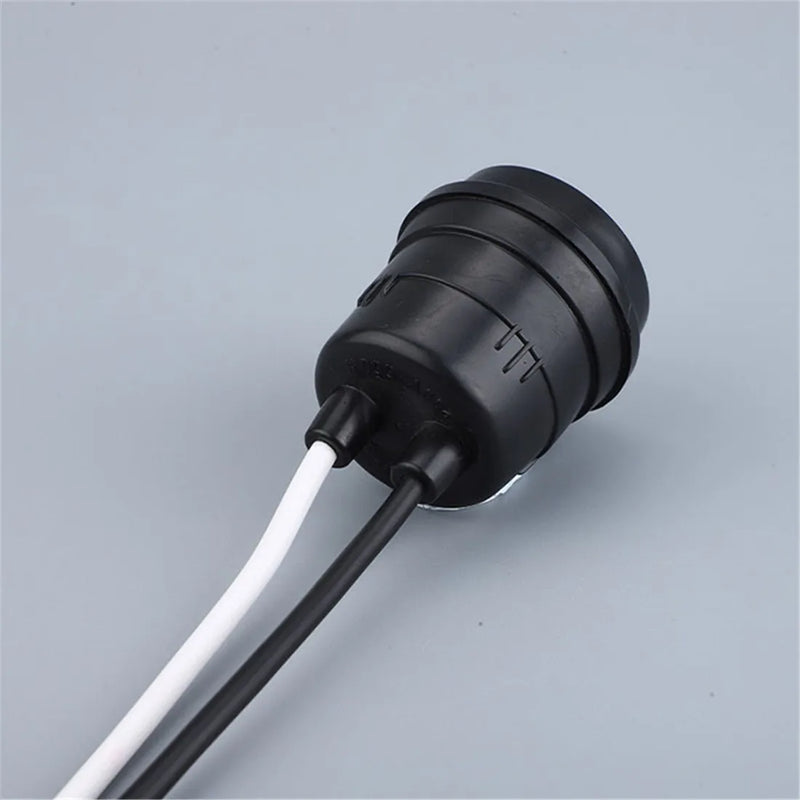 Waterproof E27 Pigtail Socket Wire Rainproof E26 Holder for Outdoor DIY Lighting by Axyaa