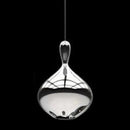 Axyaa Lava Drops Glass Pendant Light Silver for Kitchen Dining Room Island Decor