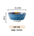 Axyaa Bohemian Retro Ceramic Tableware Set for Serving and Dining