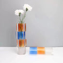 Axyaa Geometric Clear Crystal Mosaic Vase Flower Pot Home Decor