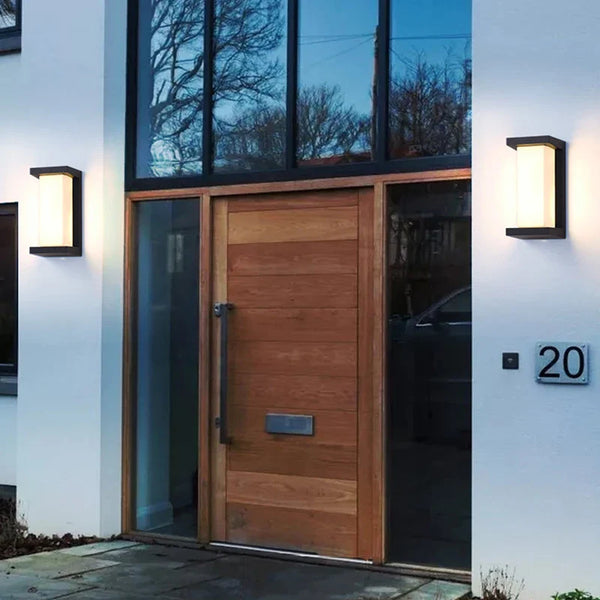 Axyaa Modern LED Outdoor Wall Lamp IP65 Radar Induction High Brightness for Garden Hotel Balcony AC85-265V