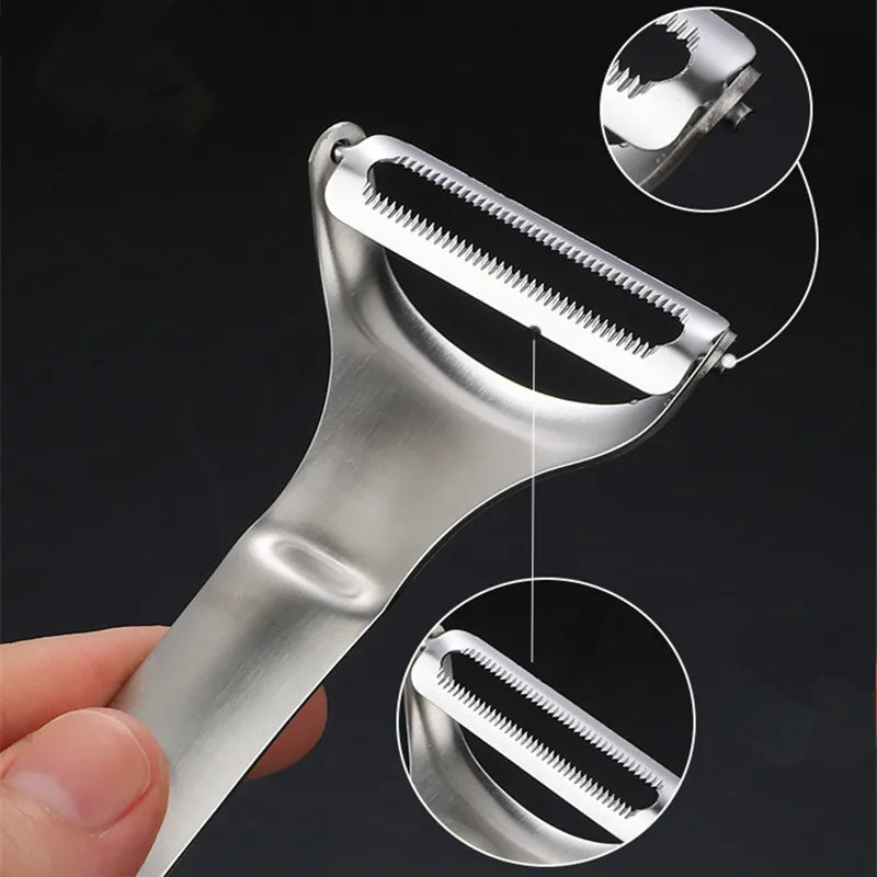 Axyaa Stainless Steel Peeler: Multi-functional Kitchen Gadget for Vegetables and Fruits