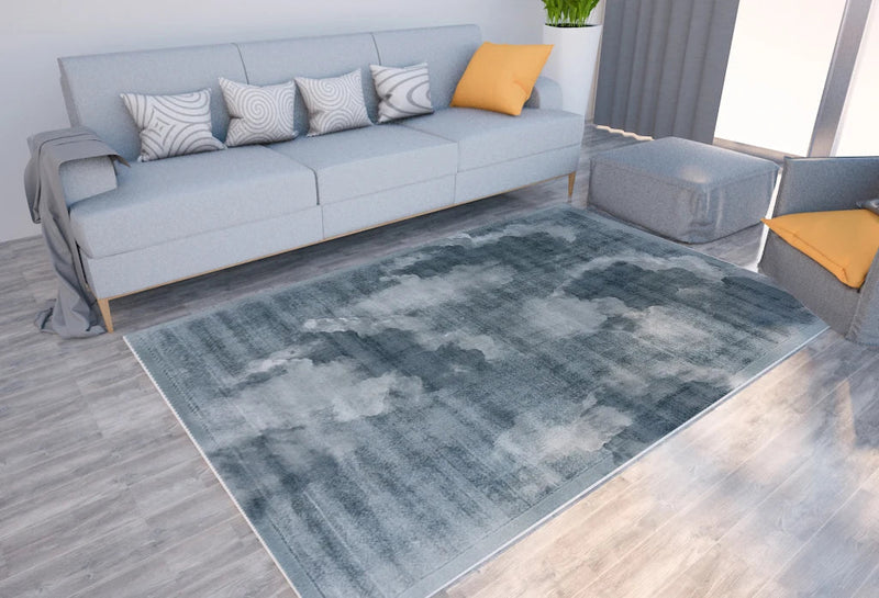 Axyaa Marble Texture Printed Carpet for Home Living Room and Bedroom Decoration